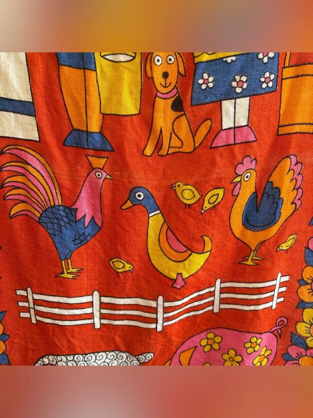 Pure Irish Linen Old Bleach Tea Towel 653 Ireland Approx 29x18 Folk Art Farm MCM